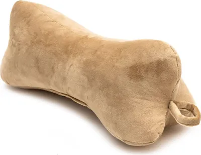 Produktbild von H&F | Kissen Kopfkissen Lesekissen Leseknochen Nackenkissen Nackenrolle Knochenkissen Reisekissen Waschbar, für Bett, Sofa | Farbe: Beige 1-er