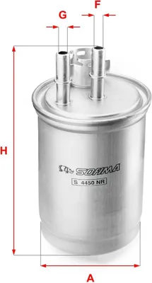 Produktbild von Kraftstofffilter SOFIMA S 4450 NR für FORD FOCUS (DAW, DBW) Filtereinsatz