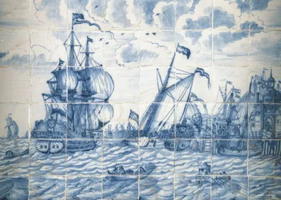 Produktbild von Puzzelman Fliesentableau mit Schiff (Rijksmuseum) (1000)