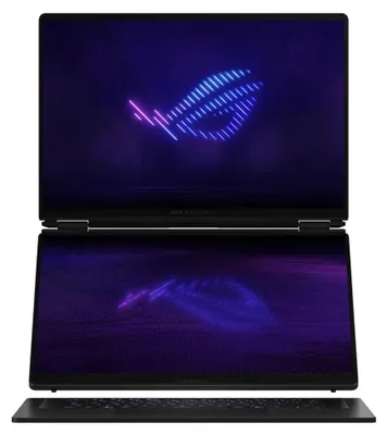Immagine prodotto di ASUS ROG Zephyrus Duo 16 GX651AX-U9322X: Ultra 9, processore 386H, 2x16.0 GB di RAM, display OLED touch 3K a 120Hz, luminosità 1100 nit, trattamento antiriflesso, 32 GB di memoria LPDDR5X, SSD da 2 TB, scheda grafica GeForce RTX 5090 con 24 GB di memoria, webcam 1080p con sensore IR, batteria da 90 Wh, sistema operativo Windows 11 Pro, alloggiamento in alluminio color grigio stellare