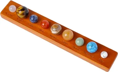Image de INF Jeu de boules de cristal du système solaire - Modèle éducatif des neuf planètes