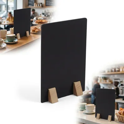 Immagine prodotto di CARTELLO PUBBLICITARIO SEGNALE DI INFORMAZIONE gesso MENU A4 30x21cm piedi naturali