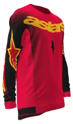Immagine prodotto di Alpinestars Supertech SCENZ Maglia da motocross giovanile, rosso/nero/giallo, M