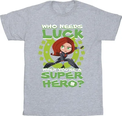 Produktbild von Marvel - "St Patrick's Day Luck" T-Shirt für Herren BI38211 (XXL) (Grau)