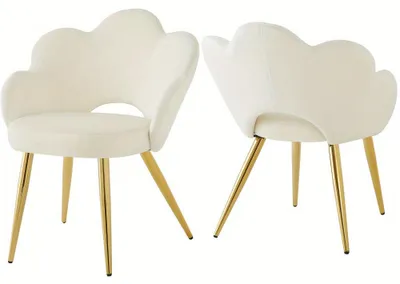 Produktbild von Esszimmerstuhl - Stuhl - Schalenstuhl - Schminktischstuhl - Designstuhl - Samtbezug - Ergonomisches Design