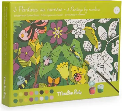 Zdjęcie produktu dla Zestaw kreatywny Malowanie po numerach Wariacje botaniczne, Moulin Roty