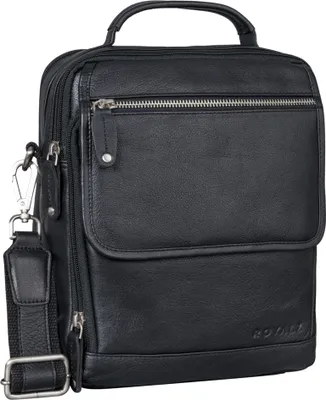 Produktbild von ROYALZ "Tennessee" Handliche Echtleder Herrentasche zum Umhängen - Kleine Leder-Tasche Herren Umhängetasche Männerhandtasche im Vintage Design für Tablet 11 Zoll