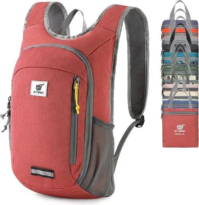 Produktbild von Unyqoos® Faltbarer Tagesrucksack 10 L – ultraleicht, wasserdicht, kompakt zusammenfaltbar für Reisen, Wandern & Städtetrips
