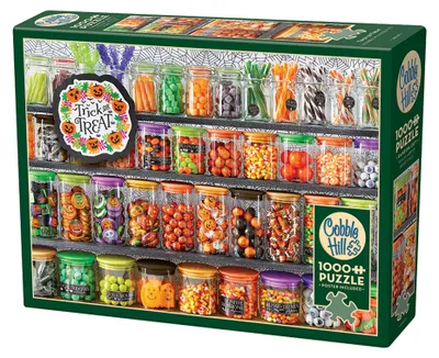 Immagine prodotto di COBBLE HILL Puzzle Halloween: Dolcetto o scherzetto 1000 Teile