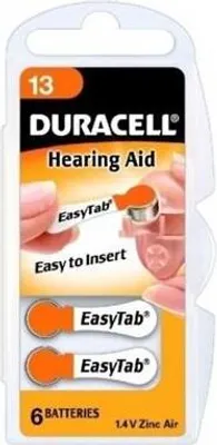 Obrázek produktu pro Baterie Duracell do naslouchadel 13 PR48