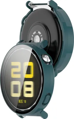 Produktbild von Etui ze szkłem do zegarka Bizon Case+Glass Watch do Huawei Watch GT 5 41 mm, zielone
