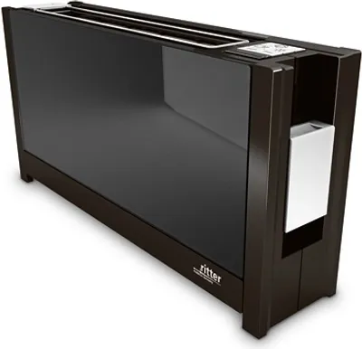 Produktbild von Ritter 630.000 Volvano GLAS Langschlitz-Toaster, Glasgeh?use, Stoppfunktion, Auftaufunktion, Br?tchenrost, Cool Wall, LED-Infodisplay