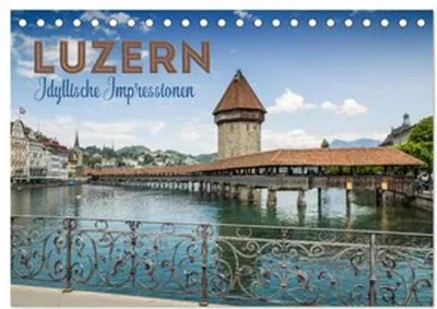 Produktbild von LUZERN Idyllische Impressionen (Tischkalender 2026 DIN A5 quer), CALVENDO Monatskalender