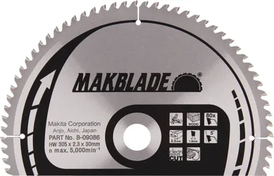 Produktbild von Makita Kreissägeblatt, MAKBLADE 305 x 30 mm, 80 Zähne