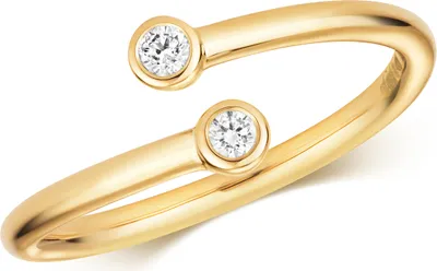 Produktbild von Funkelndes Feuer 9 Karat (375) Gold Damen - Diamant Wickelring Brillant-Schliff 0.10 Karat GH - SI3-I1, 54 (17.2); TRS34781RSN