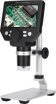 Obrázek produktu pro Digitální elektronový mikroskop G1000 4,3palcový LCD displej s velkou základnou 10MP 1-1000x kontinuální zesílení Lupa