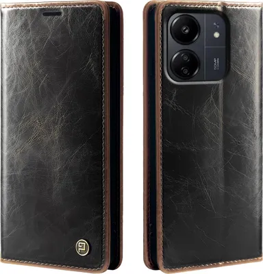 A product shot of a flip phone case, showing both the front and back views.