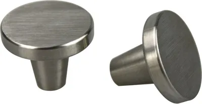 Produktbild von Möbelknopf Schrankknopf Griff Knopf Knauf Edelstahl ø 25mm massiv matt gebürstet
