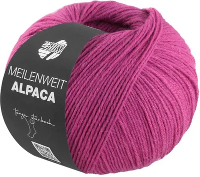 Produktbild von Lana Grossa - Meilenweit 6-fach 150g Alpaca uni 1004 fuchsia