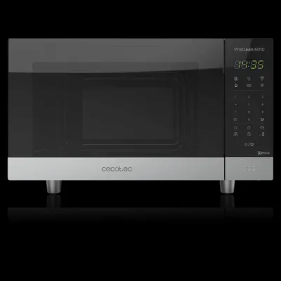 Produktbild von Cecotec ProClean 6010 Inox, Arbeitsplatte, Solo-Mikrowelle, 23 l, 800 W, Berührung, Edelstahl