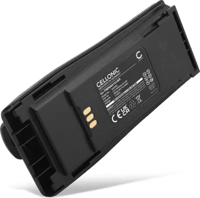 Produktbild von CELLONIC 1x Akku für Funkgerät Kompatibel mit Motorola DP1400, CP040, CP200D, PMNN4253AR - (2600mAh, 7.4V)
