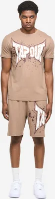 Obrázok produktu pre Herren T-Shirt & Shorts Set normale Passform DUNLAB Brown/White S Tapout