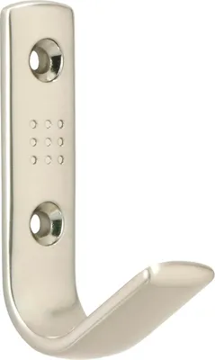 Image de Crochet pour manteaux Gamma largeur 18 mm, hauteur 69 mm, ZN effet inox