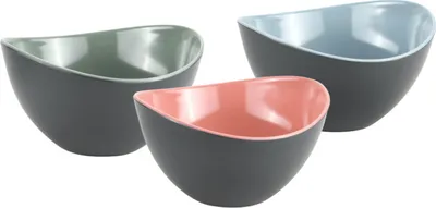 Immagine prodotto di KESPER Set di 3 ciotole per frutta e insalata, melamina, colori assortiti 20x12x11 cm