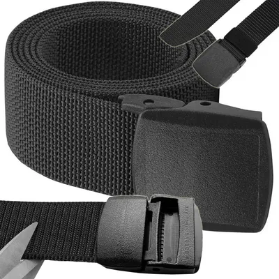 Produktbild von Gürtel Hosengürtel Quick Release Militär Koppel Universal Armee Gürtel Schwarz