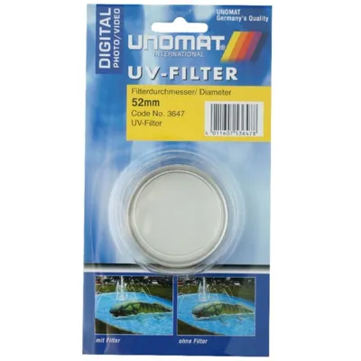 Obrázek produktu pro UV filtr 52 mm stříbrný