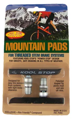 Produktbild von Kool-Stop Bremsschuhe T1 MTB V-Brake, contoured, L=78,5mm asymm., für Aluminiumfelgen, schwarz