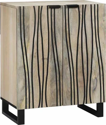 Obrázek produktu pro Maison Exclusive – Komoda, bílá, 60 x 33,5 x 75 cm, masivní dřevo mango