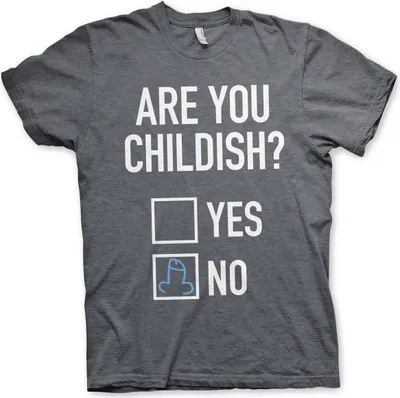 Produktbild von Are You Childish T-Shirt - X-Large - DarkHeather