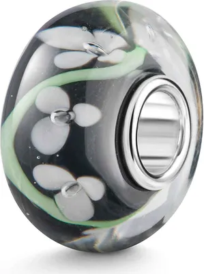 Produktbild von MATERIA by Matthias Wagner Blumen Bead Glas schwarz weiß grün 1031