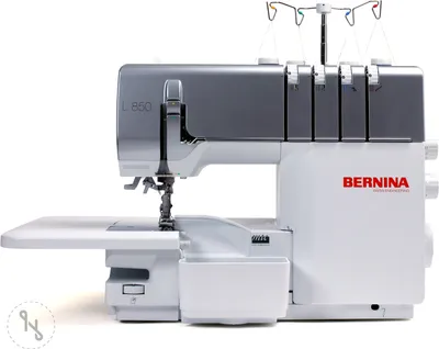 Produktbild von Bernina Overlock-Maschine L 850 mit One-Step Lufteinfädler, 14,3 cm Arbeitsfläche und 1500 Stichen/Min.