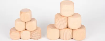Produktbild von Tickit Natural Wooden Cubes, 0,8 Jahr(e), Holz, Holz