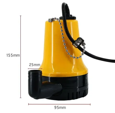 Image de Pompe à eau électrique submersible 12 V à courant continu pour l'irrigation agricole et le vidage des cales