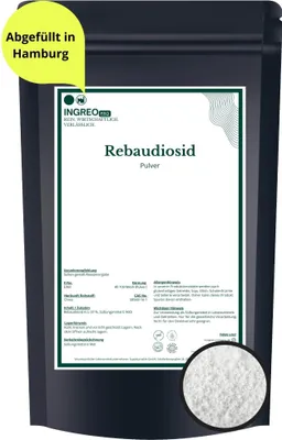 Produktbild von Rebaudioside A 97% Pulver (40-100 Mesh) – 500g