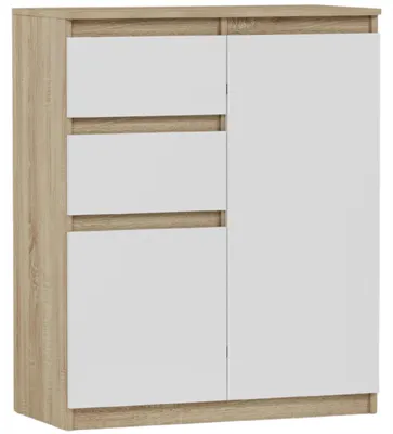 Obrázek produktu pro Komoda 98 cm 2 dveře 2 zásuvky skříňka FRAMIRE S-2 mix sonoma