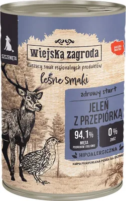 Produktbild von Wiejska Zagroda - Waldaromen - Hirsch mit Wachtel - 400g