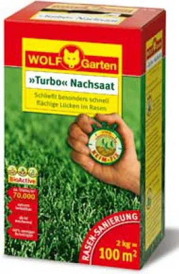 Produktbild von Wolf Garten Turbo Nachsaat LR100 zur Rasen Sanierung für 100m²