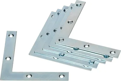 Produktbild von KOTARBAU® 50er Set Eckwinkel 75 x 75 x 12 x 1,5 mm Winkelverbinder Eckhalterung Flachwinkel L-Form Möbelwinkel zum Verstärken von Fenstern Türen Holzkonstruktionen
