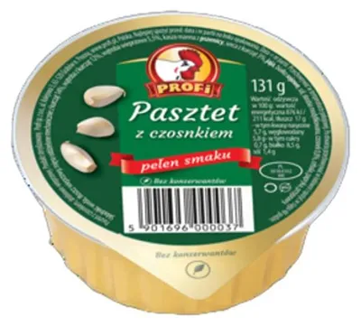 Zdjęcie produktu dla Profi Pasztet z czosnkiem 131g