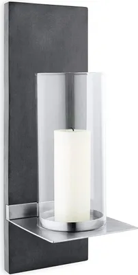 Produktbild von Blomus "Blomus 65423 Wandleuchter FINCA S Wandkerzenhalter Windlicht Edelstahl"