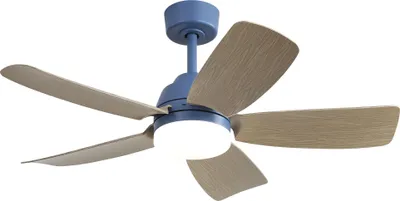 Obrázek produktu pro Fortuna Lai 42palcový stropní ventilátor s 22W LED světlem a dálkovým ovládáním 5 ABS lopatek Ideální pro ložnice, obývací pokoje, jídelny a kanceláře
