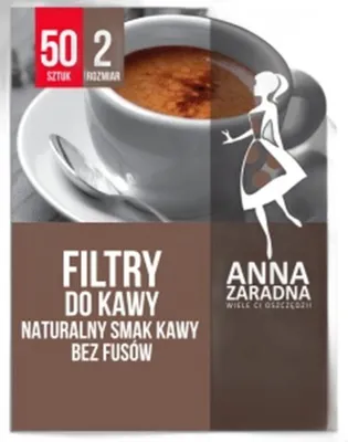 Zdjęcie produktu dla Filtry Papierowe Do Kawy Anna Zaradna 2/50