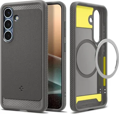 Obrázek produktu pro Spigen Rugged Armor, Obal, Samsung, Galaxy S25, 15,8 cm (6.2"), Šedá