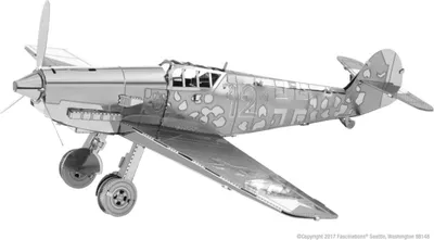 Produktbild von Metal Earth Metallbausätze MMS118 Messerschmitt BF-109 Flugzeug