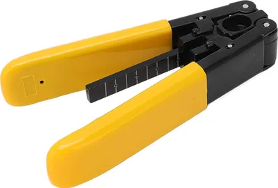 Produktbild von Glasfaser-Abisolierzange mit PVC-Griff, kleine Größe, Längs- und Querabisolierzange zum Drahttrennen