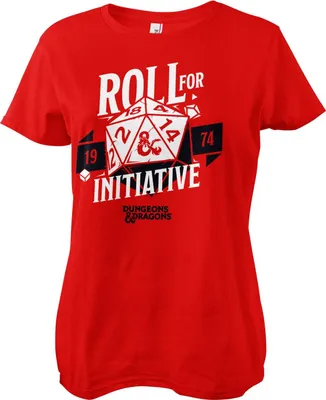 Produktbild von Roll For Initiative Girly Tee - Small - Red